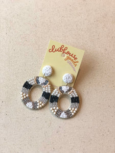 Bejeweled Circle Earrings