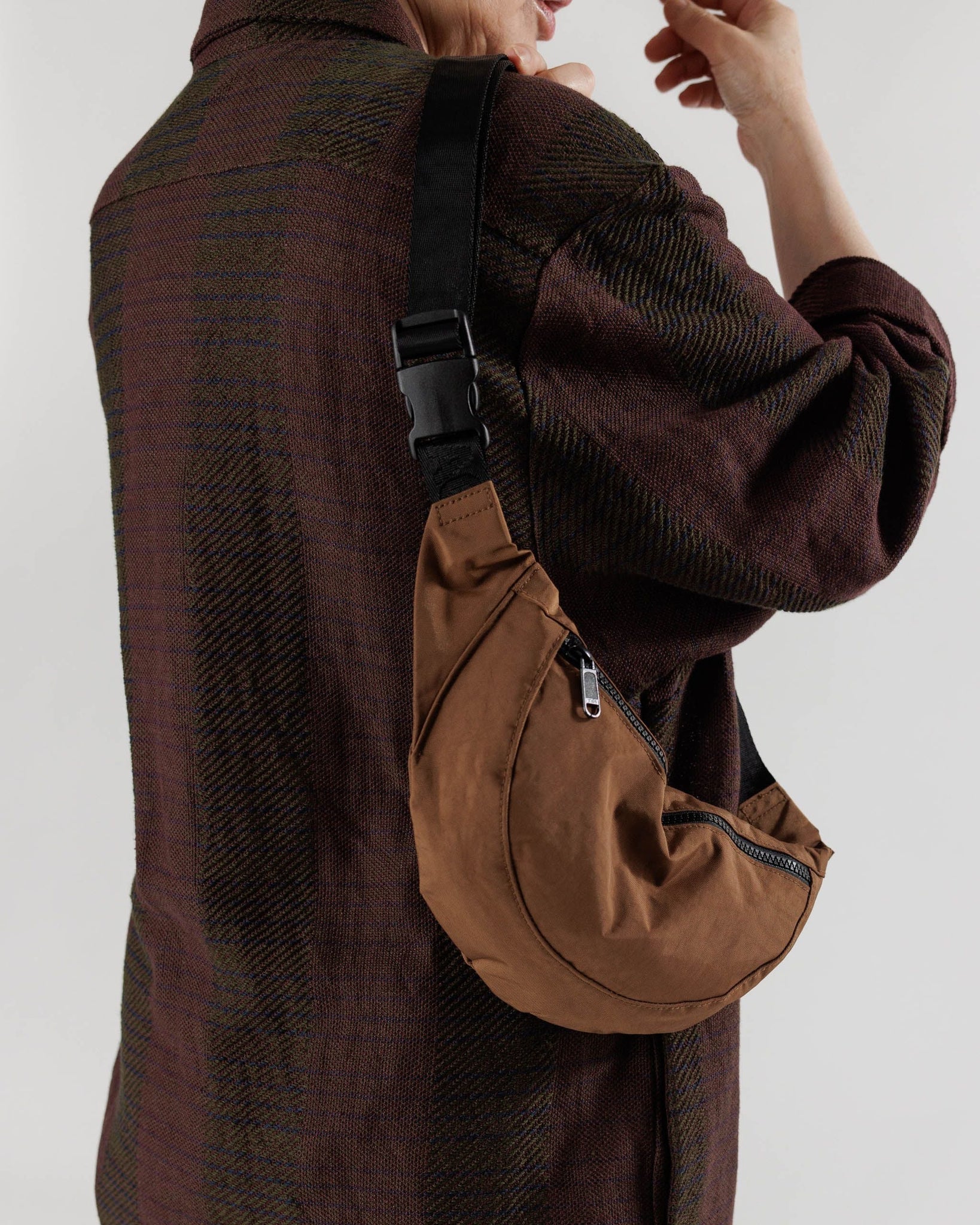 Crescent Fanny Pack - Brown
