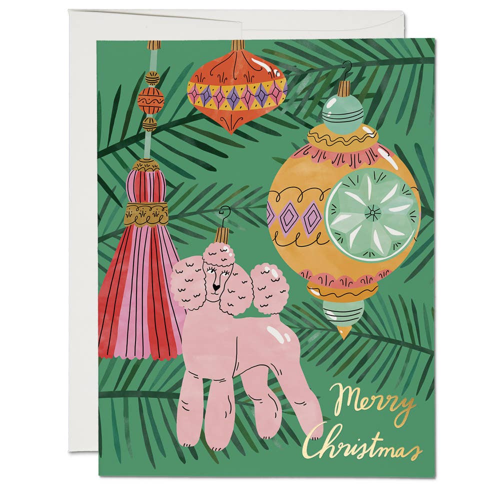 Christmas Poodle- Card