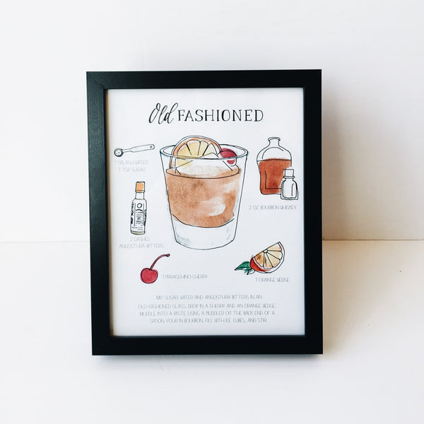 Old Fashioned - Drink Print