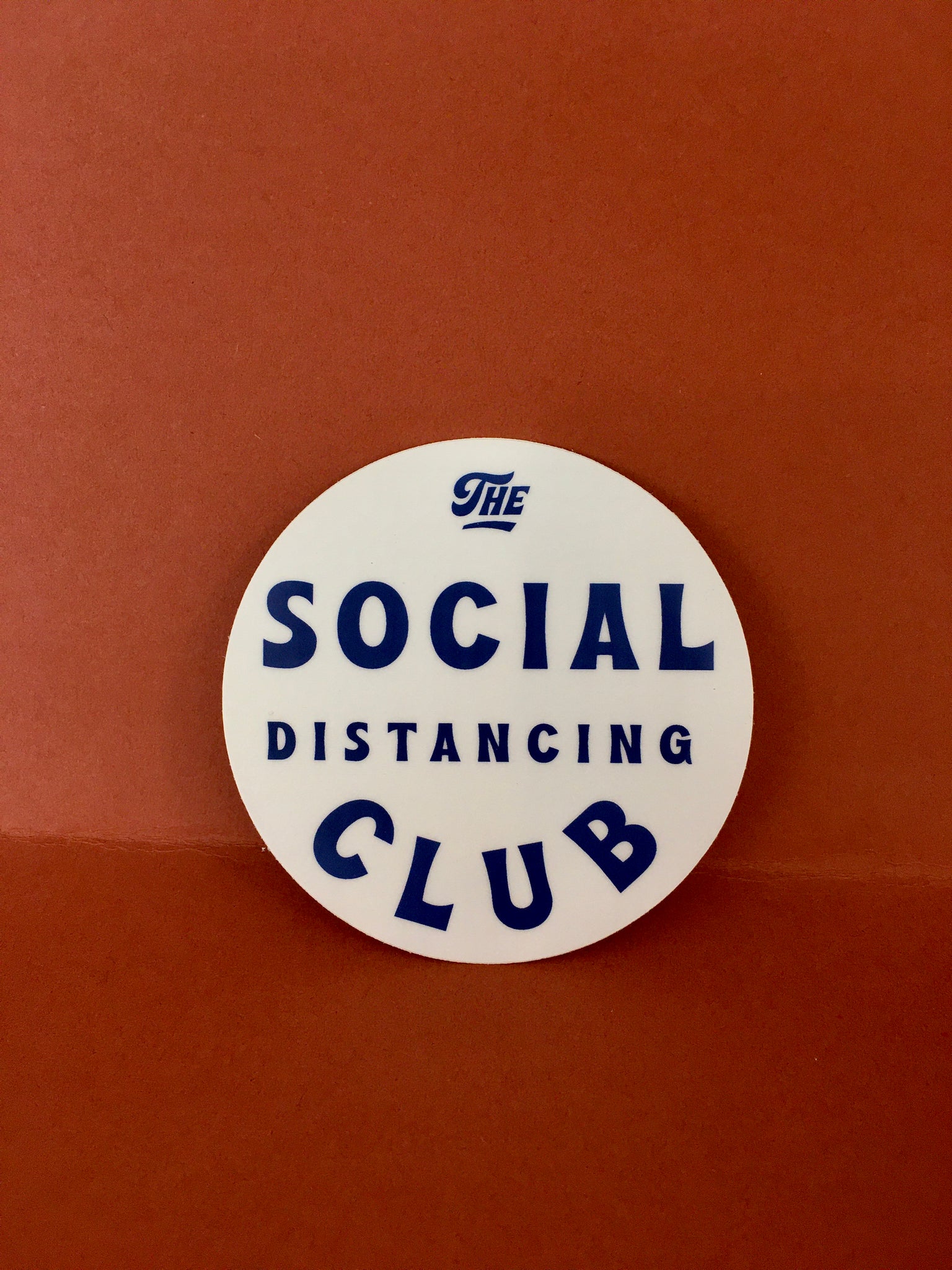 Social Distancing Club Sticker