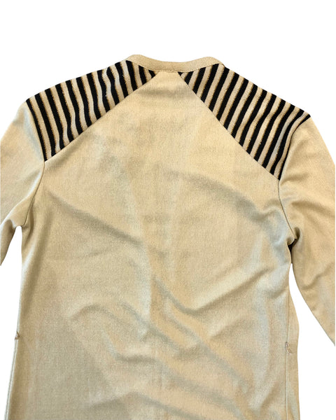 Golden Striped Detailed Cardigan- VC