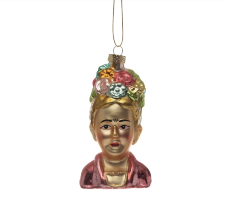Hand Painted Frida Kahlo Ornament