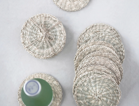 Woven Seagrass Coasters