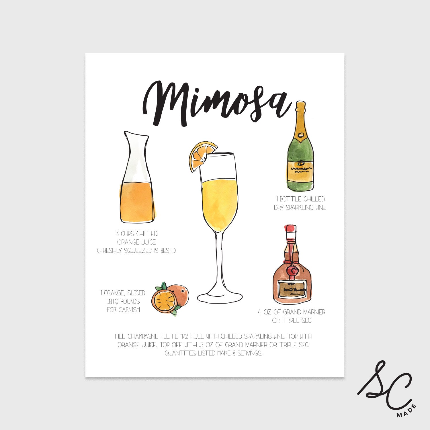 Mimosa - Drink Print