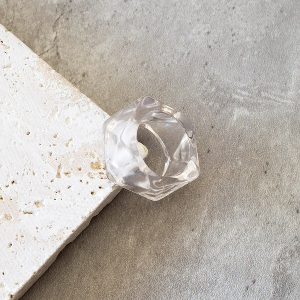 Multi Clear Formica Ring