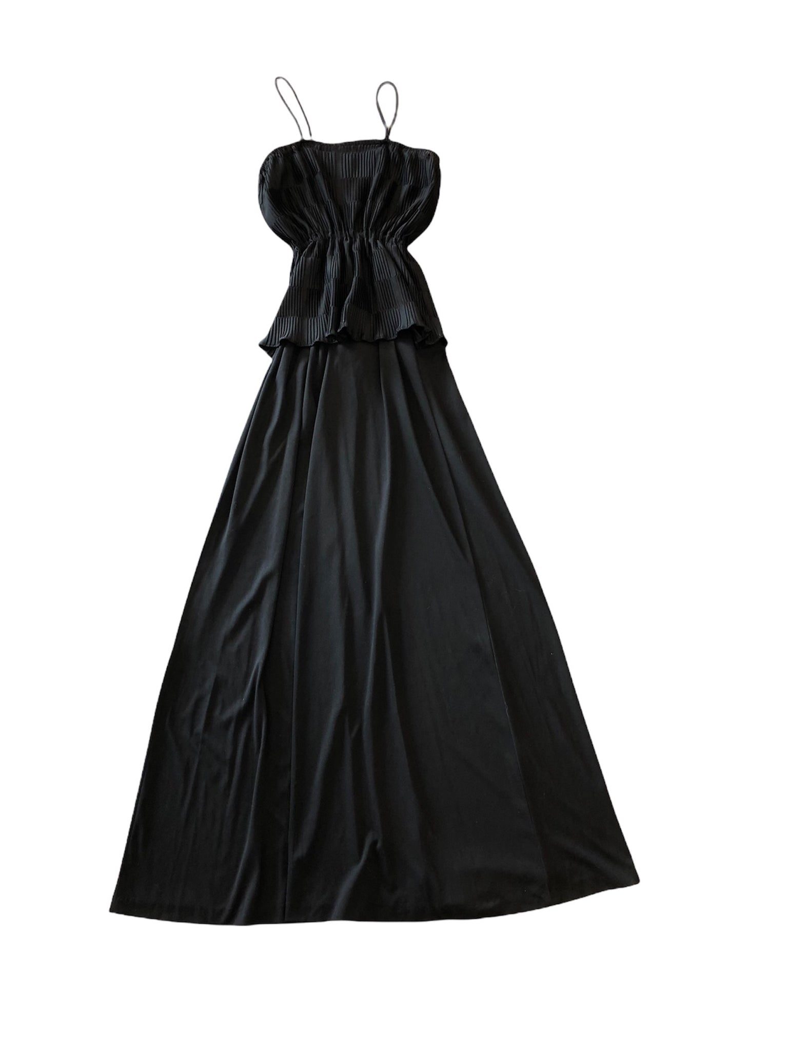 Union Made Black Frill Dress- VC