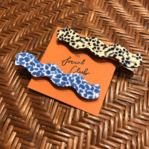 Acetate Wave Clips (Set of 2)