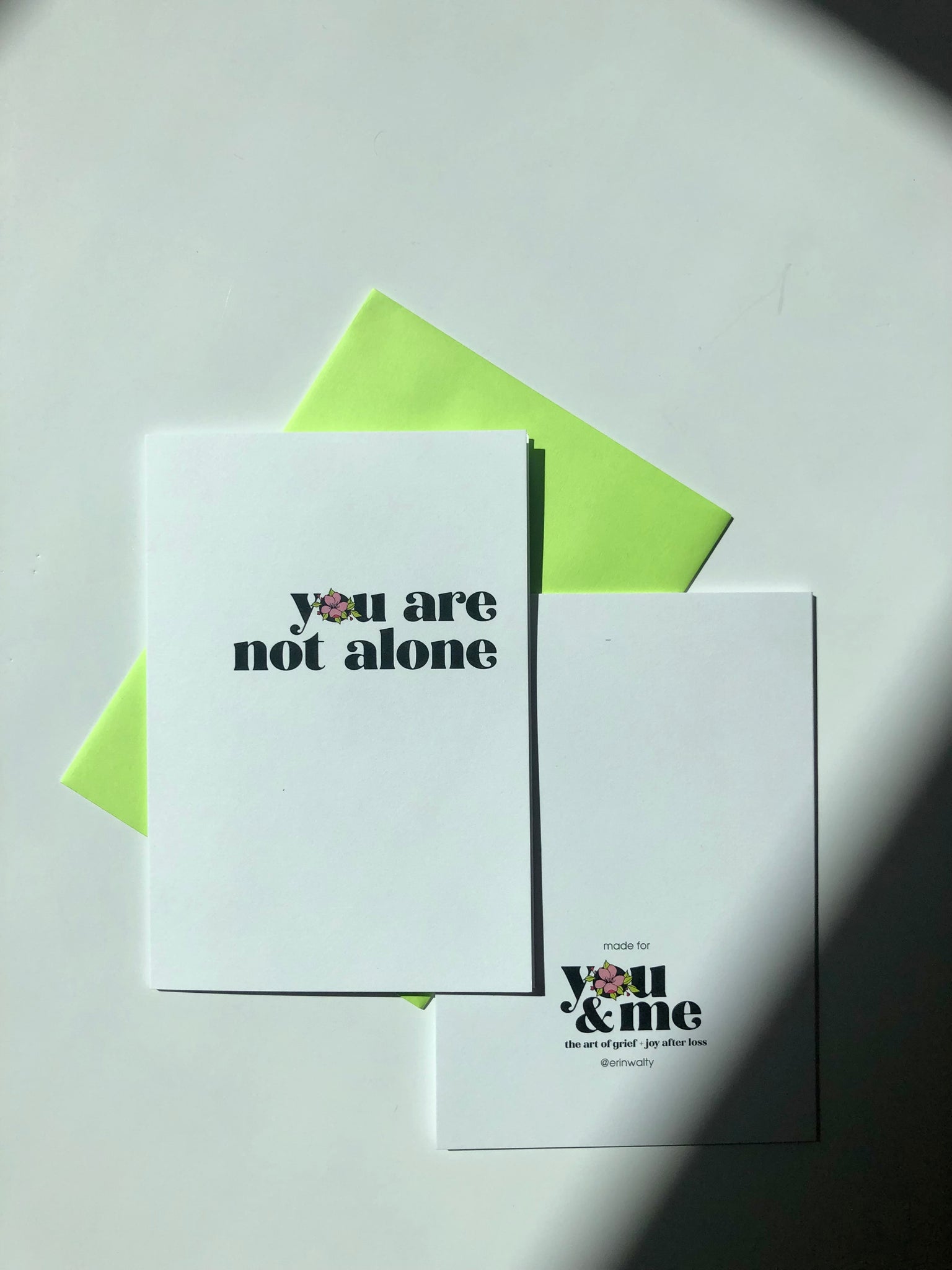 You Are Not Alone- Card