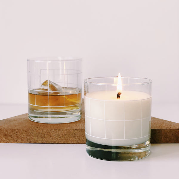 Candle + Cocktail Glass - Set