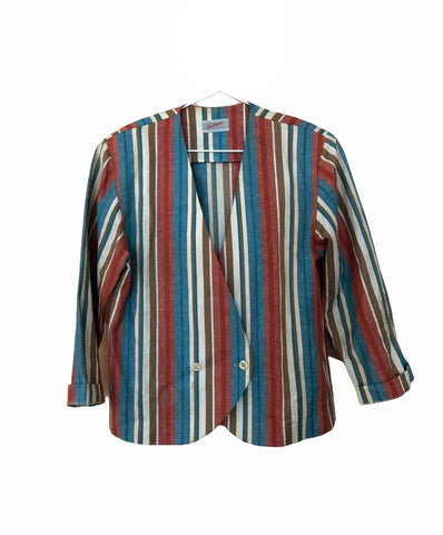 Multi-Colored Striped Blazer- VC
