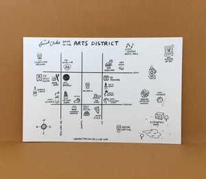 OKC Arts District Grid- Postcard