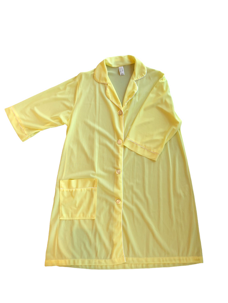 Yellow Button-Up Gown - VC