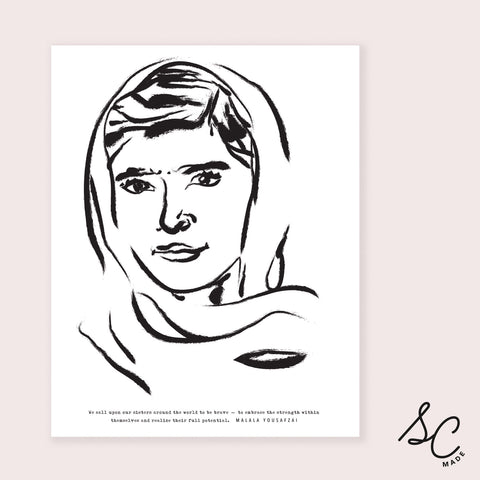Women Prints - Malala Yousafzai - 11x14