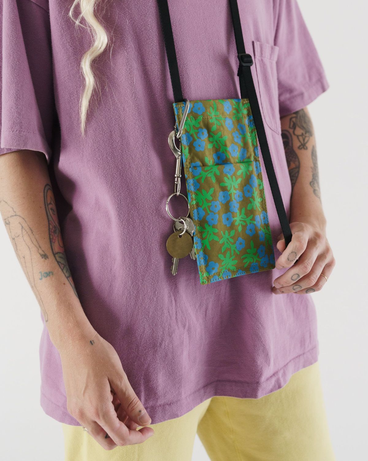 Moss Calico Floral - Phone Sling